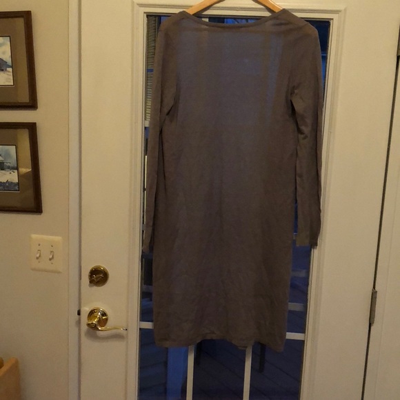 Women’s promod light gray soft spun cardigan. - Picture 3 of 5